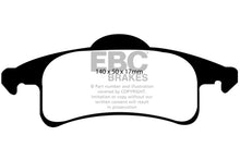 Load image into Gallery viewer, EBC 99-02 Jeep Grand Cherokee 4.0 (ATE) Yellowstuff Rear Brake Pads
