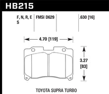 Load image into Gallery viewer, Hawk 93-98 Toyota Supra TT HT-10 Race Front Brake Pads
