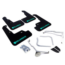 Load image into Gallery viewer, Rally Armor 15-21 Subaru WRX/STI (Sedan ONLY) Black UR Mud Flap w/ Teal Altered Font Logo
