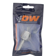 Load image into Gallery viewer, DeatschWerks 10AN Female Flare Swivel to 5/16in Male EFI Quick Disconnect - Anodized DW Titanium

