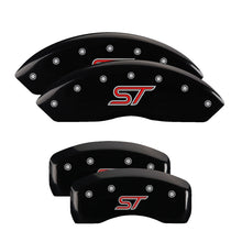 Load image into Gallery viewer, MGP 4 Caliper Covers Engraved Front &amp; Rear ST Black finish silver ch
