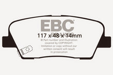Load image into Gallery viewer, EBC 11+ Hyundai Equus 4.6 Redstuff Rear Brake Pads
