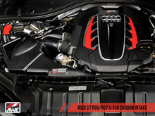 Load image into Gallery viewer, AWE Tuning Audi C7 RS6 / RS7 4.0T S-FLO Carbon Intake V2
