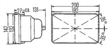 Load image into Gallery viewer, Hella Vision Plus 8in x 7in Sealed High Low Beam Headlamp - Single Lamp
