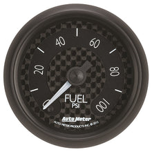 Load image into Gallery viewer, Autometer GT Series 52mm Full Sweep Electronic 0-100 PSI Fuel Pressure Gauge
