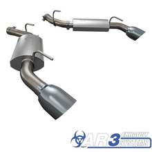 Load image into Gallery viewer, QTP 10-13 Chevrolet Camaro SS 6.2L 304SS AR3 Axle Back Exhaust w/4.5in Tips
