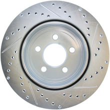 Load image into Gallery viewer, StopTech Select Sport 2011-2012 Dodge Challenger RT Drilled and Slotted Rear Right Brake Rotor
