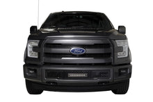 Load image into Gallery viewer, Putco 15-17 Ford F-150 - SS Black Punch Design w/ 10in Luminix Light bar Bumper Grille Inserts
