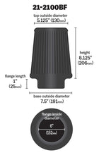 Load image into Gallery viewer, AEM Dryflow 6in. X 8in. Round Tapered Air Filter

