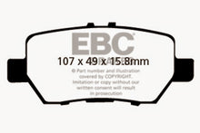 Load image into Gallery viewer, EBC 05-08 Acura RL 3.5 Redstuff Rear Brake Pads
