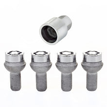 Load image into Gallery viewer, McGard Wheel Lock Bolt Set - 4pk. (Radius Seat) M12X1.5 / 17mm Hex / 23.3mm Shank Length - Chrome
