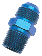 Load image into Gallery viewer, Russell Performance -4 AN to 1/8in NPT Straight Flare to Pipe (Blue)
