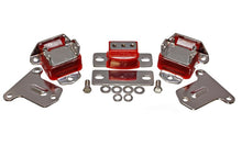Load image into Gallery viewer, Energy Suspension 69-71 Camaro / 70-73 Monte Carlo Red Motor and Transmision Mounts; Chrome Finish
