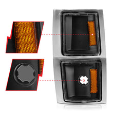 Load image into Gallery viewer, ANZO 1994-1998 Chevrolet Blazer Corner Lights Black Housing Clear Lens w/ Amber Reflector
