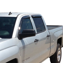 Load image into Gallery viewer, Westin 2014-2018 Chevy Silverado 1500 Crew Cab Wade Slim Wind Deflector 4pc - Smoke
