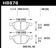Load image into Gallery viewer, Hawk 08-10 BMW M6 Base 5.0L HPS 5.0 Front Brake Pads
