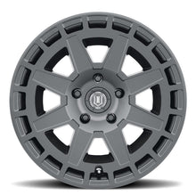 Load image into Gallery viewer, ICON Compass 17x8.5 6x135 6mm Offset 5in BS Satin Black Wheel
