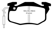 Load image into Gallery viewer, EBC 82-84 Renault Fuego 1.6 (Bendix) Greenstuff Front Brake Pads

