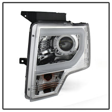 Load image into Gallery viewer, Spyder Ford F150 09-14 Projector Headlights Halogen Model- Light Bar DRL Chrm PRO-YD-FF15009-LBDRL-C
