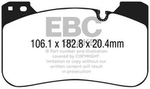 Load image into Gallery viewer, EBC 2018+ BMW M5 4.4TT (F90) Redstuff Front Brake Pads
