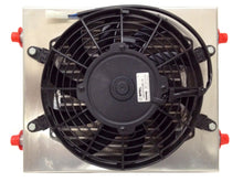 Load image into Gallery viewer, CSF Dual Fluid Bar &amp; Plate HD Oil Cooler w/9in SPAL Fan (1/3 &amp; 2/3 Partition) - 13.8in L x 10in H
