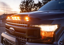 Load image into Gallery viewer, AVS 2014-2018 GMC Sierra 1500 Aeroskin Low Profile Hood Shield w/ Lights - Black
