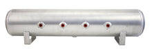 Load image into Gallery viewer, Air Lift 4 Gal Alum Tank - (4) 1/4in Face Ports (2) 3/8in End Ports &amp; 1/4in Drain - 30in L X 6in D
