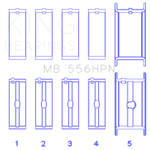 Load image into Gallery viewer, King Chevrolet 396-502 Gen IV/V/VI Main Bearing Set (Size STDX)
