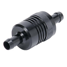 Load image into Gallery viewer, Russell Performance Black Street Fuel Filter (3in Length 1-1/8in diameter 3/8in inlet/outlet)
