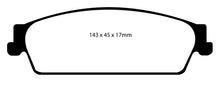 Load image into Gallery viewer, EBC 09-14 Cadillac Escalade 6.0 Hybrid Greenstuff Rear Brake Pads

