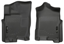 Load image into Gallery viewer, Husky Liners 2016 Nissan Titan XD Crew Cab WeatherBeater Front Row Black Floor Liners
