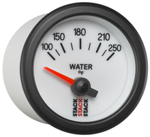 Load image into Gallery viewer, Autometer Stack 52mm 100-250 Deg F 1/8in NPTF Electric Water Temp Gauge - White
