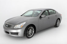 Load image into Gallery viewer, AVS 07-10 Infiniti G35 Ventvisor Low Profile Deflectors 4pc - Smoke w/Chrome Trim
