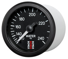 Load image into Gallery viewer, Autometer Stack 52mm 120-240 Deg F 1/2in Npt (M) Mechanical Water Temp Gauge - Black
