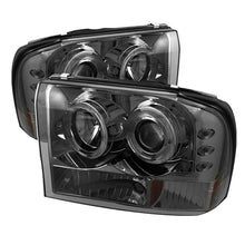 Load image into Gallery viewer, Spyder Ford F250 Super Duty 99-04 Projector Version 2 LED Halo LED Smke PRO-YD-FF25099-1P-G2-SM
