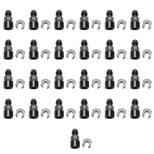 Load image into Gallery viewer, Russell Performance -6 AN Male to 3/8in SAE Quick-Disc Female EFI Adapter Fitting(Bulk Qty 25)-Black
