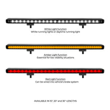 Load image into Gallery viewer, Go Rhino Xplor Flash Series Sgl Multi Function LED Light Bar (Track Mount) 20in. - Blk
