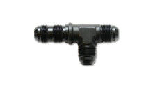 Load image into Gallery viewer, Vibrant -6AN Bulkhead Adapter Tee on Run Fittings - Anodized Black Only
