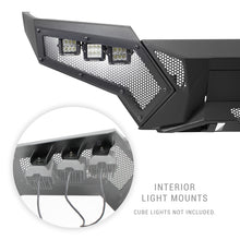 Load image into Gallery viewer, Go Rhino 16-21 Tacoma Element Front Bumper w/ Power Actuated Hide-away Light Bar Mount Tex Black
