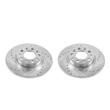 Load image into Gallery viewer, Power Stop 16-18 Fiat 500X Rear Evolution Drilled &amp; Slotted Rotors - Pair

