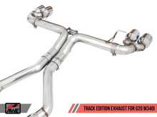 Load image into Gallery viewer, AWE Tuning 2019+ BMW M340i (G20) Track Edition Exhaust - Quad Diamond Black Tips
