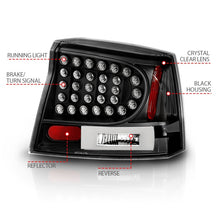 Load image into Gallery viewer, ANZO 2006-2008 Dodge Charger LED Taillights Black
