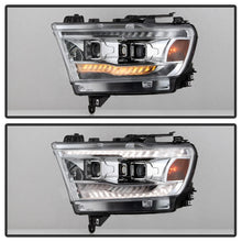 Load image into Gallery viewer, Spyder Dodge Ram 19-20 Halogen Model Projector Headlights Chrome PRO-YD-DR19HALSI-SEQ-C
