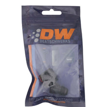 Load image into Gallery viewer, DeatschWerks 8AN Female Flare to 6AN Male Flare Reducer - Anodized Matte Black
