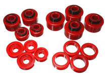 Load image into Gallery viewer, Energy Suspension 99-07 Ford F-250/F-350 SD 2/4WD Crew Cab Body Mount Set - Red
