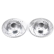 Load image into Gallery viewer, Power Stop 88-91 Honda Civic Front Evolution Drilled &amp; Slotted Rotors - Pair
