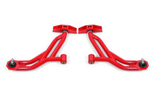 Load image into Gallery viewer, BMR 10-14 Ford Mustang Non-Adj. Lower A-Arms Delrin/Rod End w/ 19mm Tall Ball Joint - Red
