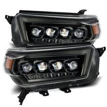 Load image into Gallery viewer, AlphaRex 10-13 Toyota 4Runner NOVA LED Proj Headlights Plank Style Alpha Black w/Seq Signal/DRL
