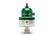 Load image into Gallery viewer, Fuelab 555 Carb Adjustable FPR Blocking 4-12 PSI (1) -8AN In (2) -8AN Out - Green
