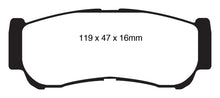 Load image into Gallery viewer, EBC 07-09 Hyundai Santa Fe 2.7 Greenstuff Rear Brake Pads
